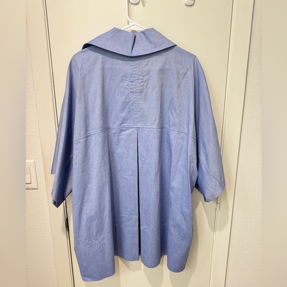 NWoT Blue Shirt Dress - Reimagine pinko by Patrick McDowell - Picture 3 of 3